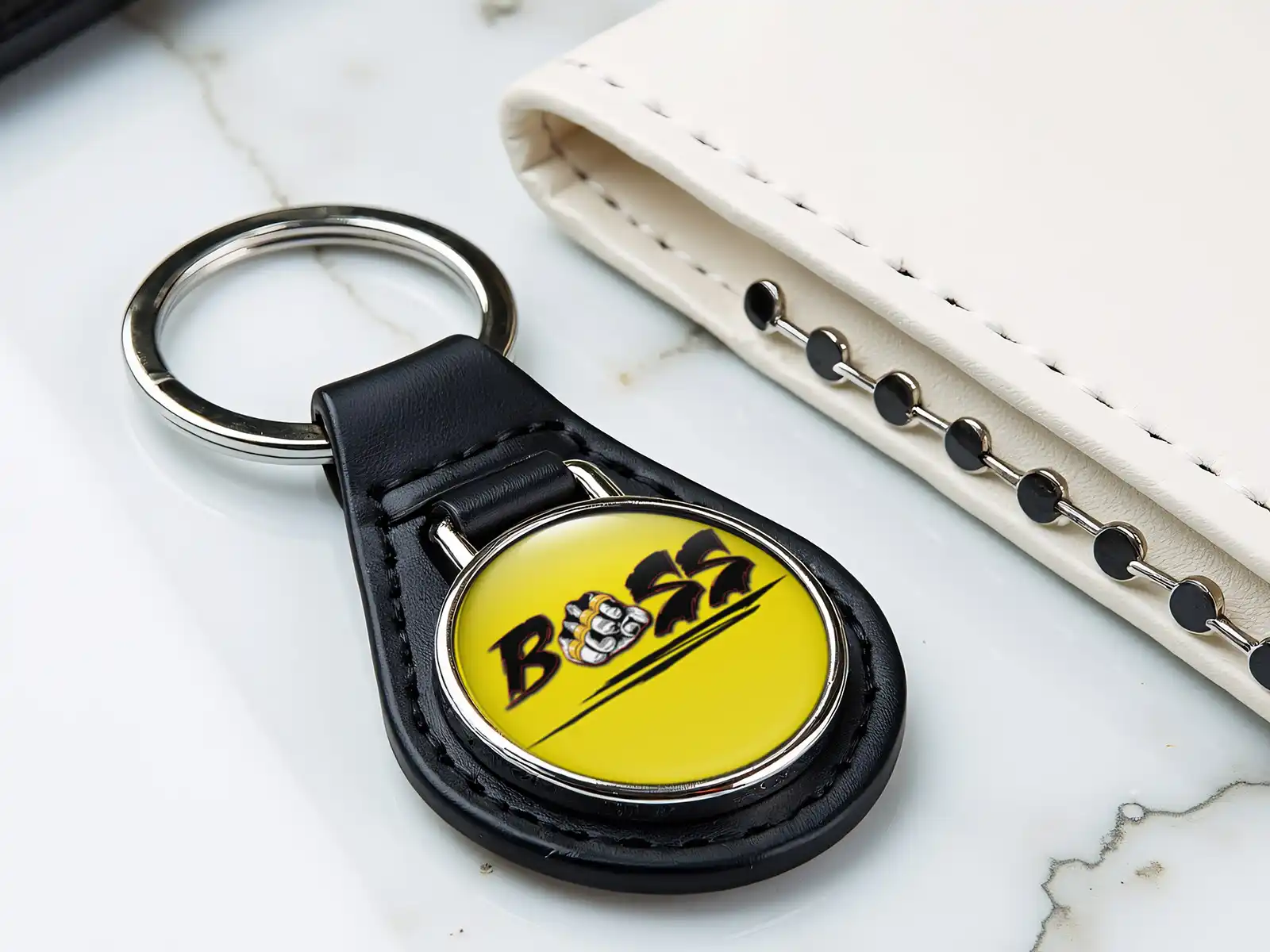 Leather Key Pouch Compact Style Sturdy Edition